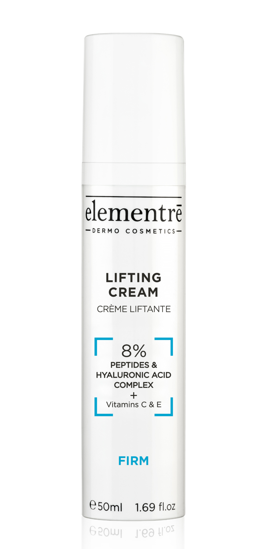 Лифтинг крем с гиалуроновой кислотой и пептидами Elementre 50 мл